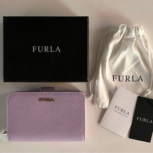 Furla Babylon M zip around leather wallet. Brand new with tags in box